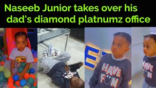 Naseeb Junior in his dad's office #diamondplatnumz