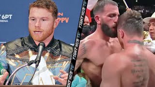 CANELO ALVAREZ WISHES CALEB PLANT NOTHING BUT LOVE AFTER KNOCKOUT VICTORY; SHOWS BIG RESPECT TO HIM