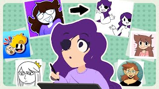 I Drew Myself In Other YouTuber's Art Styles!