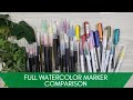 Watercolor Marker Comparison: Karin, Tombow, Arteza and More! | Collab with Dana Joy