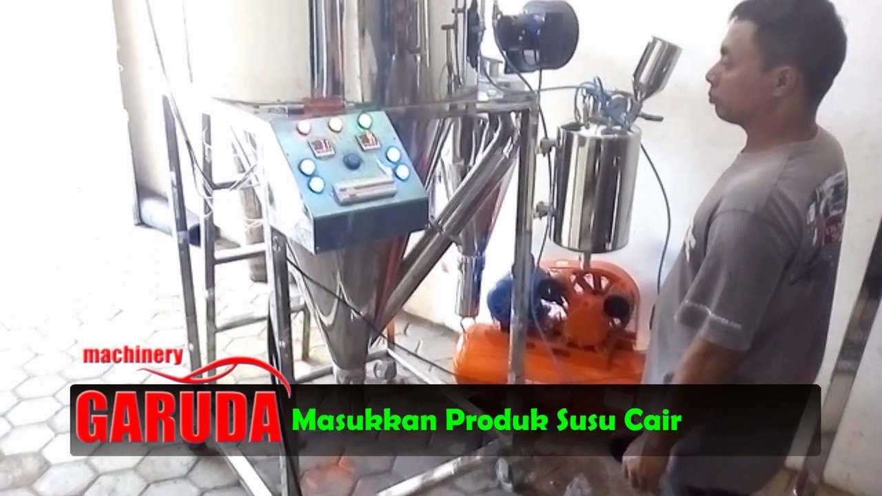 Mesin Spray Dryer (Merubah Bahan Cair menjadi Bahan Bubuk/Powder) YouTube