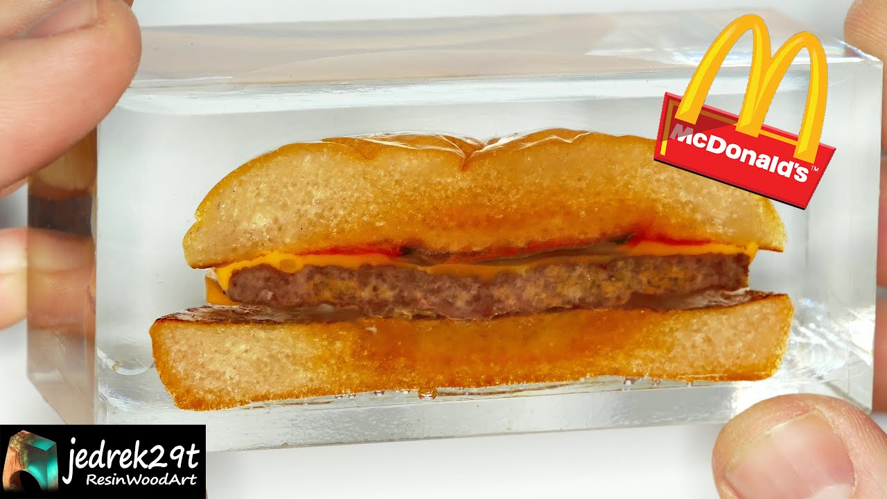 McDonald’s BURGER 🍔 in Epoxy Resin / What Happened??? / RESIN ART