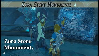 Zelda Botw [Expansion Pass: DLC Pack 1 & 2] Zora Stone Monuments walkthrough 154