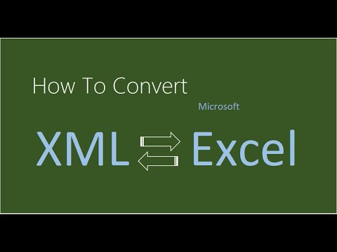 วีดีโอ: ฉันจะนำเข้าไฟล์ XML ลงใน Excel ได้อย่างไร