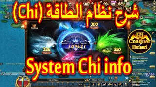 شرح نظام التشي Chi ( الطاقة ) في لعبة كونكر اون لاين - System Chi info Conquer Online