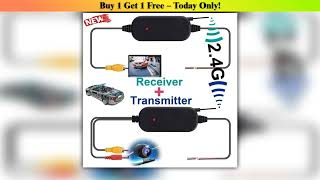 Hot Picks 2.4GHZ Wireless Video Transmitter Receiver for Car DVD Monitor WIFI Reverse Rear Backup V
