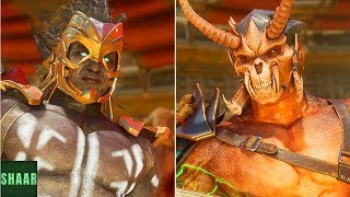 Mortal Kombat 11 - Kotal Kahn Vs Shao Kahn - All Intros Dialogues