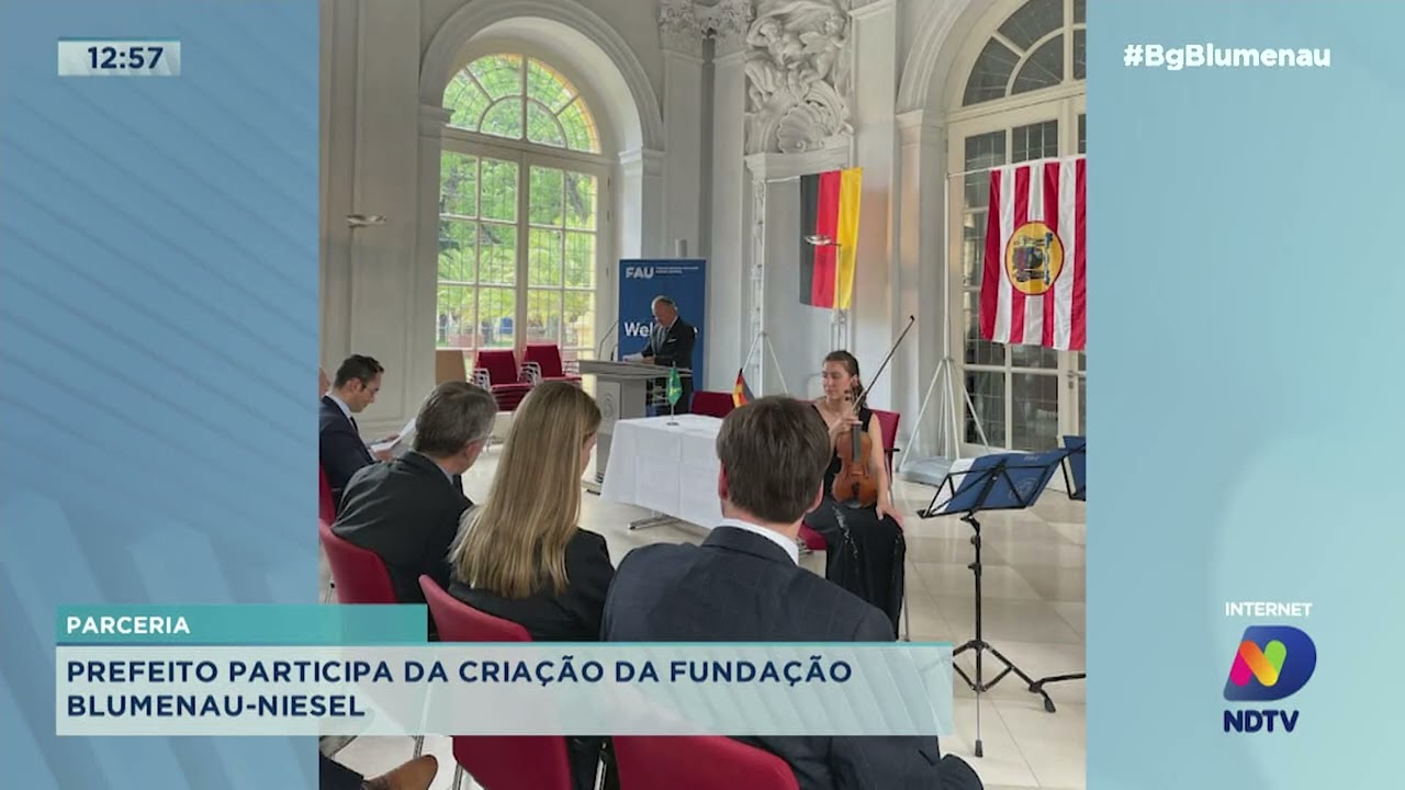 Niesel Prefeito participa da criação da fundação Blumenau-Niesel