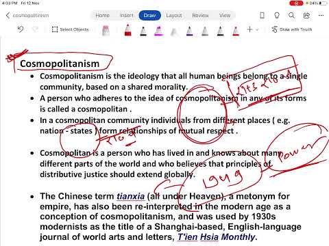 Cosmopolitanism 1