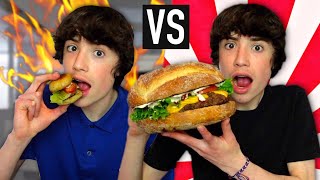 MANGER DES REPAS GÉANTS VS PETITS PENDANT 24H