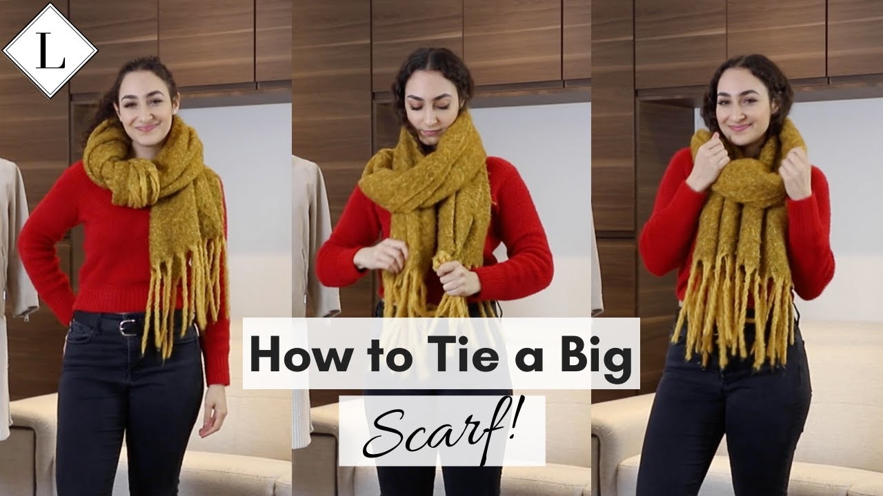 How to Tie a Thick Scarf in the Winter 