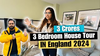 3 Bedroom House Tour In UK | UK House Prices 2024 | Indian Youtuber In England