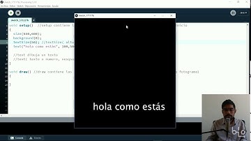 Lección 3 Dibujo de texto - Curso: Aprende a programar con Processing por Daniel Marcial