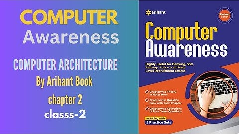 Computer Architecture || Chapter 2|| Computer awareness by Arihant Book|| #jkssb #ssc #cgl #jkssbvlw