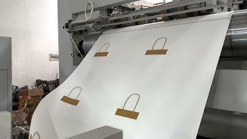 Round rope automatic square bottom paper bag machine