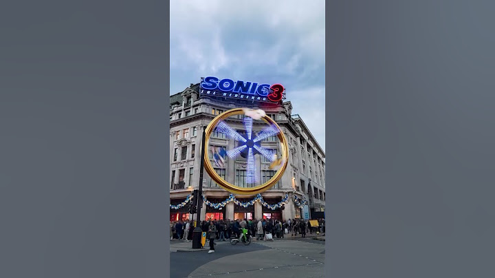 El anillo de Sonic y su team ya han tomado las calles de Londres #Sonic3 Solo en cines 25 diciembre