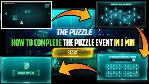 THE PUZZLE EVENT FREE FIRE || HOW TO COMPLETE THE PUZZLE EVENT || MOCO PUZZLE EVENT FREE FIRE  ||