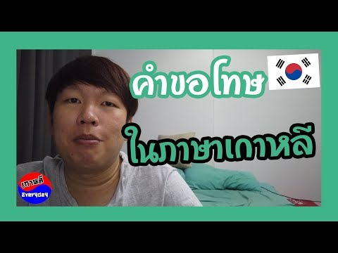 คำขอโทษ ในภาษาเกาหลี มีอะไรบ้างนะ | เกาหลี Everyday