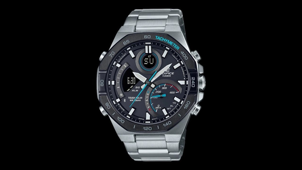 Reloj Casio Edifice, cronógrafo, hombre, Bluetooth ECB-950DB-1AEF