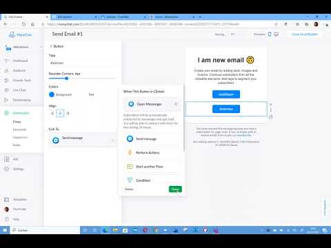 Manychat E Mail Vorlage Gestalten Youtube