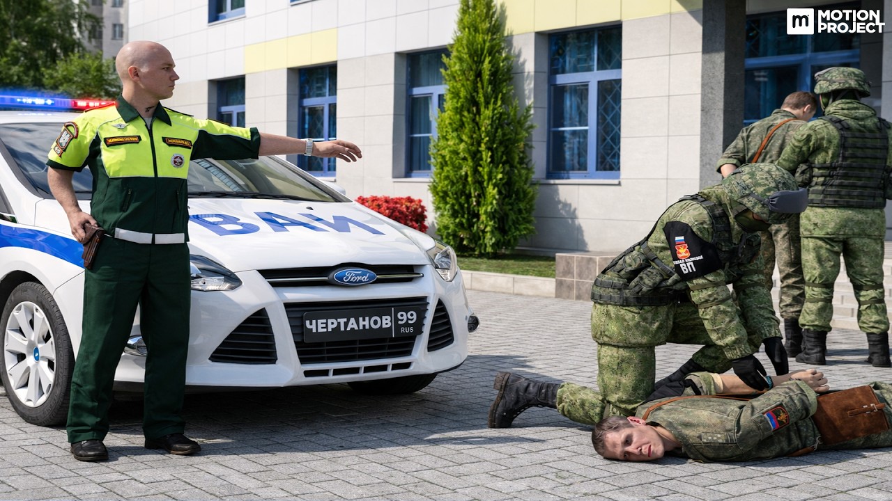 ЗАДЕРЖАЛИ РЯЖЕНЫХ ВОЯК - 24 ЧАСА В ВОЕННОЙ АВТОИНСПЕКЦИИ | Motion project