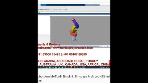 Simulation Control Robot Arm MATLAB Simulink Simscape Multibody| Kinetics - Fanuc Arm - Solidworks