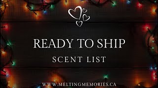 Ready To Ship Scent List