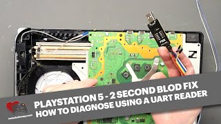 Fixing a 2 second blue light of death BLOD on a PlayStation 5 using UART  WIFI IC Replacement