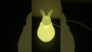 I 3D-printed myself a moon bunny lamp—instant cozy vibes! 🐇🌕✨