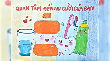 Vẽ thi sứ mệnh P/S Bảo vệ nụ cười Việt Nam | Vẽ tranh Đánh răng | Vẽ Tranh Nha Khoa Học Đường