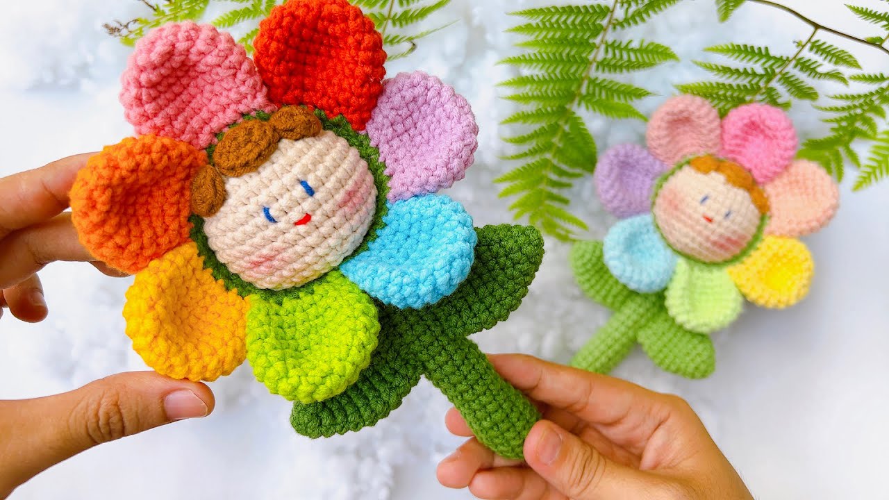 Crochet flowers || Hướng dẫn móc hoa đơn giản nhất