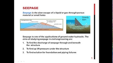 Irrigation and Design of Hydraulic Structures Lecture 6 Seepage Bligh