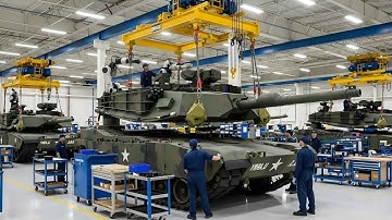 Inside the US M1 Abrams Tank Factory: Building the World
