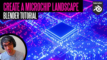 Create An Animated Microchip Landscape In Blender - No Addons Required