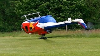 GIANT RC BO-105 VARIO SCALE MODEL ELECTRIC HELICOPTER FLIGHT DEMO / Pöting Turbinemeeting 2016