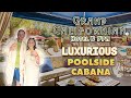 Poolside luxury at the Grand Californian Hotel | Cabana tour, costs, and more