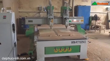 MÁY ROUTER CNC 2 Đầu trục làm việc cực hiệu quả - MÁY ĐIÊU KHẮC CNC 2 Đầu