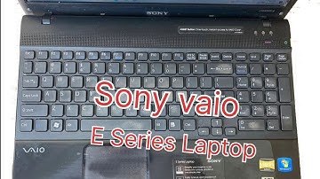 Sony Vaio E series laptop windows boot menu setting