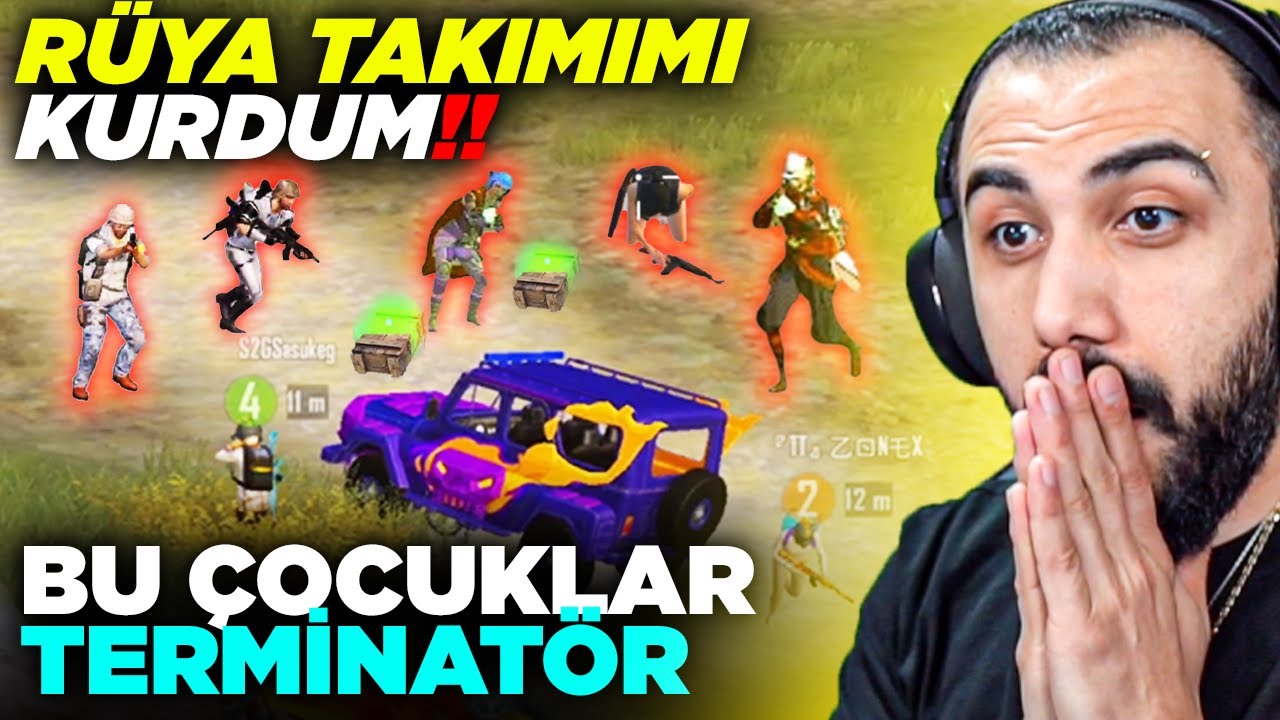 1V10 ATAN EFSANE OYUNCULARLA RÜYA TAKIMIMI KURDUM!! 😱 (BAYILACAKSINIZ) | PUBG MOBILE