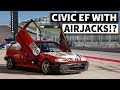 Lambo Doors, Air Jacks, And Tri-Spokes. This Civic EF Has the Hardest Track Car Flex