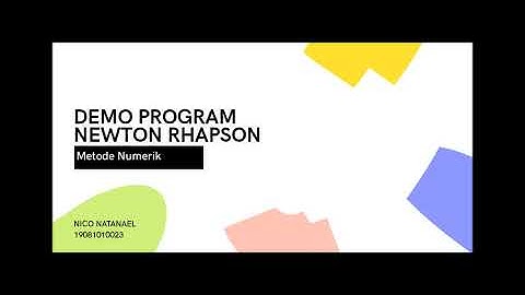NEWTON RHAPSON DALAM PHYTON