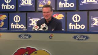 Bill Self talks after loss to Cincinnati at home