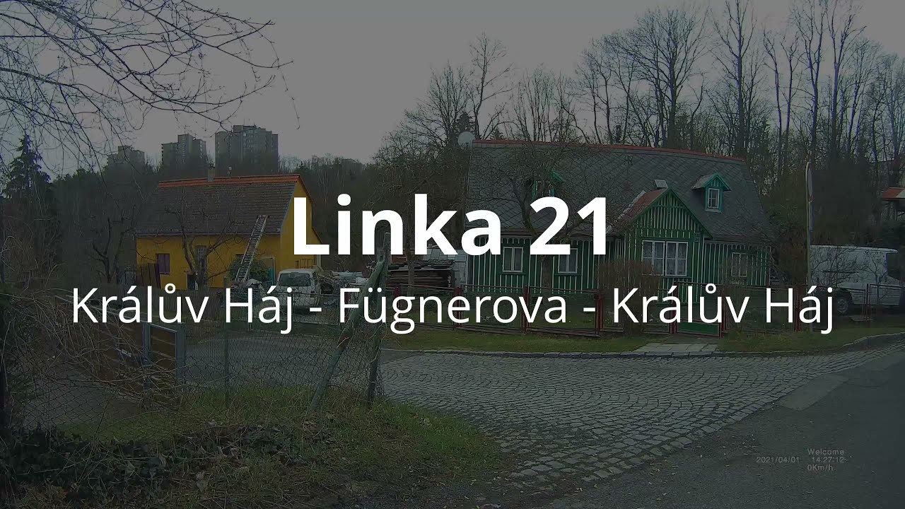 Linka 21: Králův Háj - Fügnerova - Králův Háj (2021)