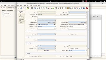 Purchase Order in ADempiere 3.80 LTS