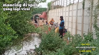 mancing di spot yang lagi viral.. jangan datang kesiangan ga bakal dapat tempat 😅😂