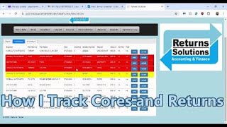 How I Track Cores and Returns
