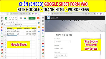 Chèn Google Sheet Form apps script vào Site Google, site html và Wordpress