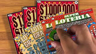 Did Not Expect That Much!! Big Match! Loteria & Million Dollar Sizzling Riches Lottery Scratch Off screenshot 1