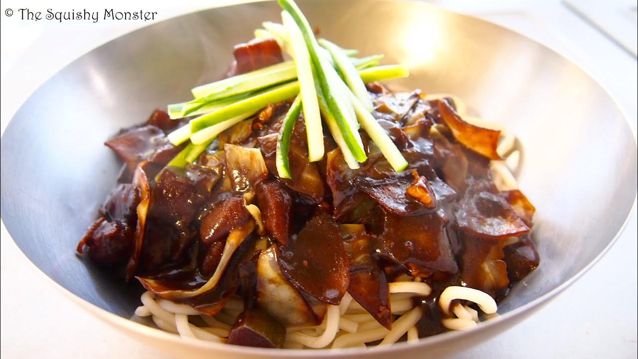 Korean Black Bean Noodles Jajangmyeon {Recipe} 