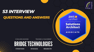 S3 interview Questions and Answers | AWS Training in Chennai | Bridge 9884861719